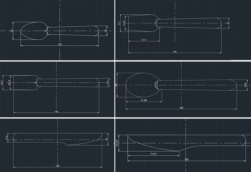 Wooden Cutlery Design